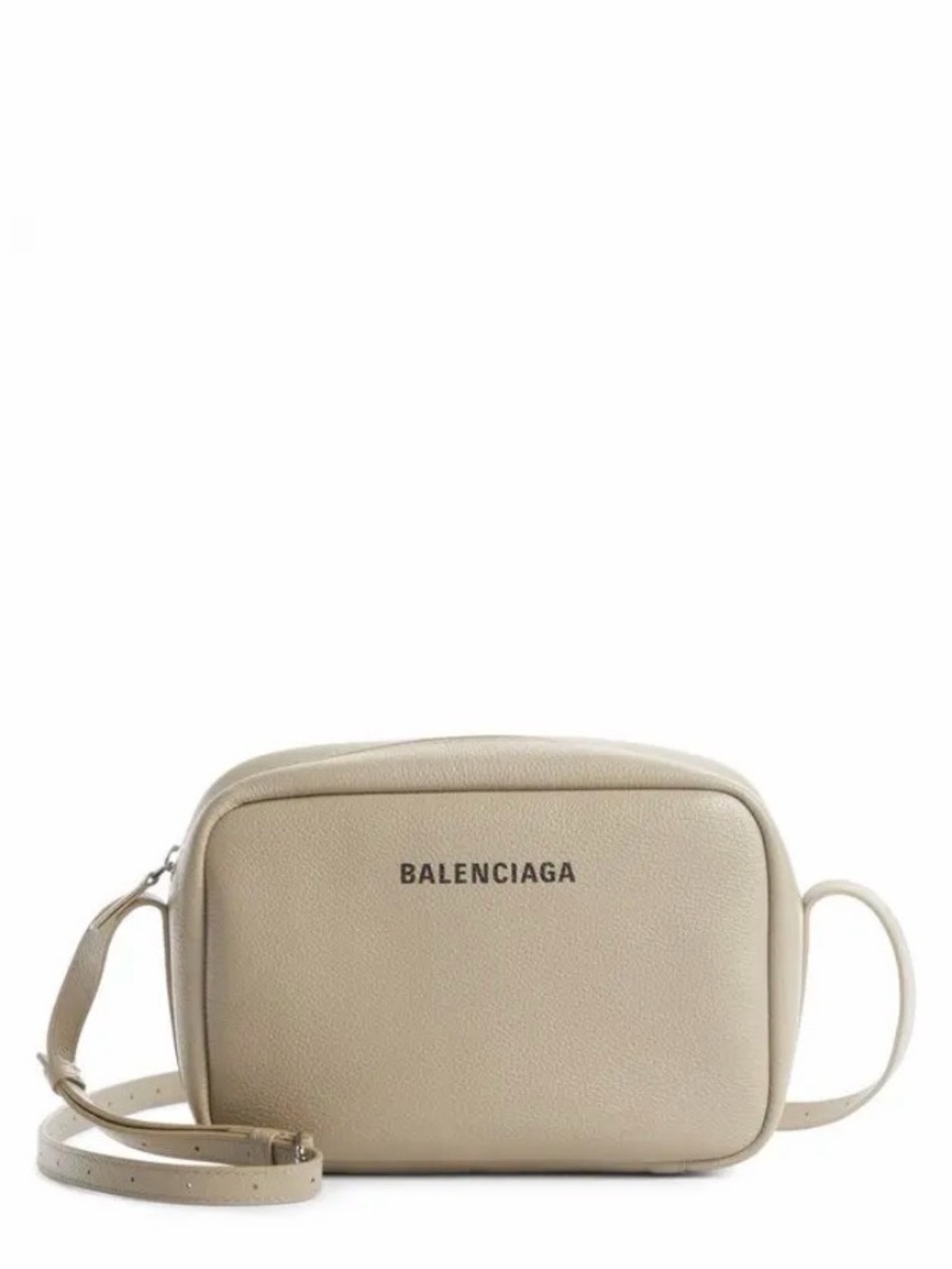 Balenciaga Beige Leather Belt Bag with Logo